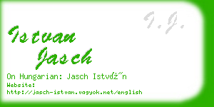 istvan jasch business card